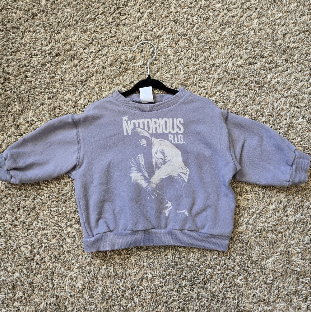 Cotton On Baby Dusty Lavender Graphic Sweatshirt